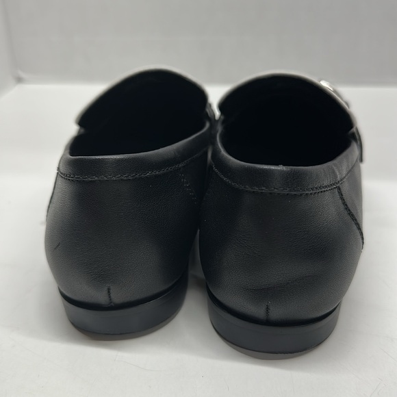 Jeffrey Campbell Loafers Velviteen Bit Leather Flat Shoes Leather Black White 7 - Picture 6 of 11